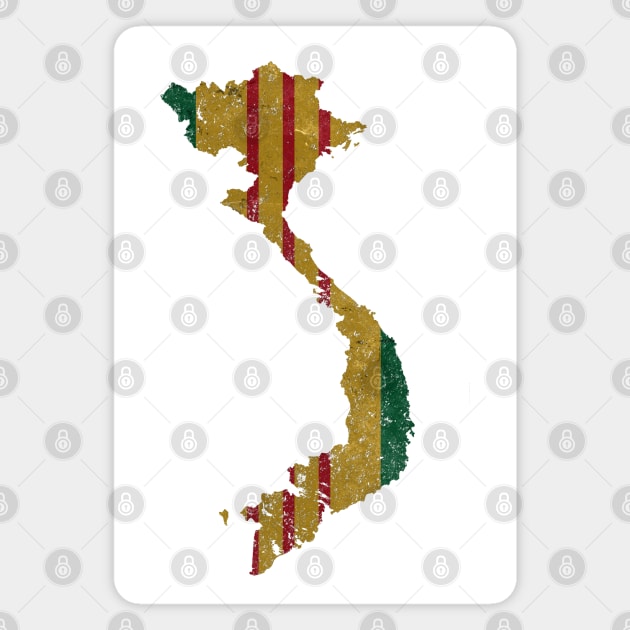 Viet Nam Campaign Ribbon Vietnam War Country Vintage Design Magnet by DesignedForFlight